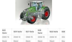 glavčina za Fendt 930 traktora na kotačima